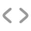 Code icon with bulk rounded style