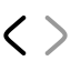 Codesimple icon with twotone rounded style