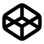Codepen icon with solid rounded style