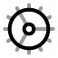 Cog icon with twotone rounded style