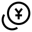 Coinsyen icon with stroke sharp style