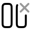 Columndelete icon with twotone rounded style