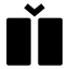 Columninsert icon with solid sharp style