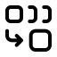 Combine icon with stroke standard style