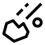 Comet icon with stroke sharp style