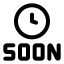 Comingsoon icon with stroke standard style