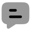 Comment icon with bulk rounded style