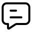 Comment icon with stroke standard style