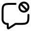 Commentblock icon with stroke rounded style