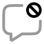 Commentblock icon with twotone rounded style