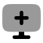 Computeradd icon with bulk rounded style