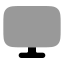 Computer icon with bulk rounded style