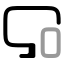 Computerphonesync icon with twotone rounded style