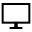 Computer icon with stroke sharp style