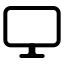 Computer icon with stroke standard style