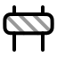 Construction icon with twotone rounded style