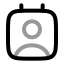 Contact icon with twotone rounded style