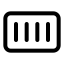 Container icon with stroke standard style