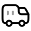 Containertruck icon with twotone rounded style
