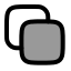 Copy icon with duotone rounded style