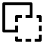 Copy icon with stroke sharp style