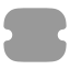 Coupon icon with bulk rounded style