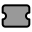 Coupon icon with duotone standard style
