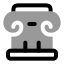 Courthouse icon with bulk rounded style