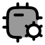 Cpusettings icon with duotone rounded style