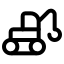 Crane icon with stroke standard style