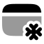 Creditcardfreeze icon with bulk rounded style