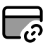 Creditcardlink icon with duotone standard style