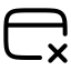Creditcardnotaccept icon with stroke rounded style