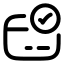 Creditcardvalidation icon with stroke rounded style