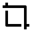 Crop icon with solid sharp style