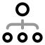 Crowdfunding icon with twotone rounded style