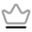 Crown icon with twotone rounded style