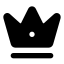 Crown icon with solid standard style