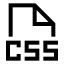 Cssfile icon with stroke sharp style