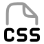 Cssfile icon with twotone rounded style