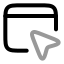 Cursorinwindow icon with twotone rounded style