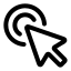 Cursorpointer icon with stroke standard style