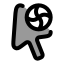 Cursorprogress icon with duotone rounded style