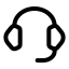 Customersupport icon with stroke rounded style
