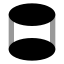Cylinder icon with bulk rounded style