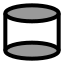 Cylinder icon with duotone standard style