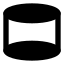 Cylinder icon with solid rounded style