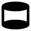 Cylinder icon with solid sharp style