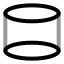 Cylinder icon with twotone rounded style