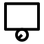 Cylinder icon with stroke sharp style